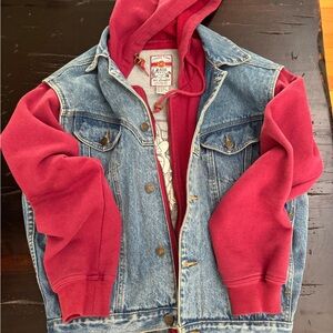 Vintage Denim/hoodie jacket - Loony Tunes